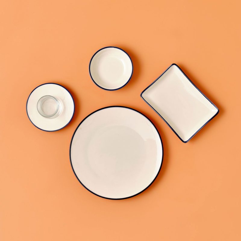 Diana Porcelain 26 Piece Breakfast Set for 6 Persons White - Image 3