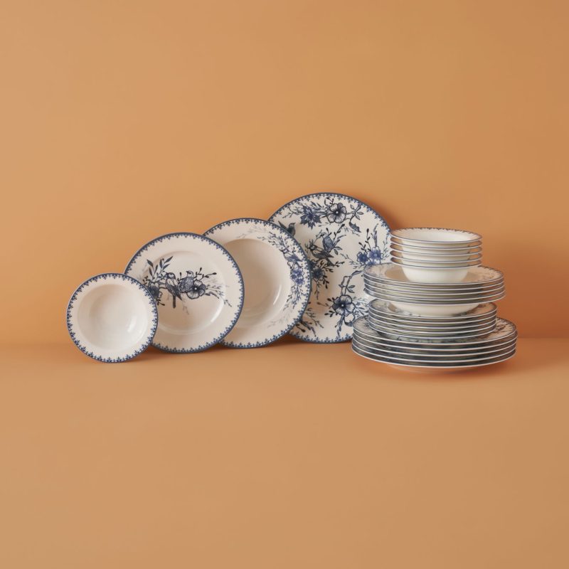 Bleu Blanc 24 Pieces Dinnerware Set - Image 5