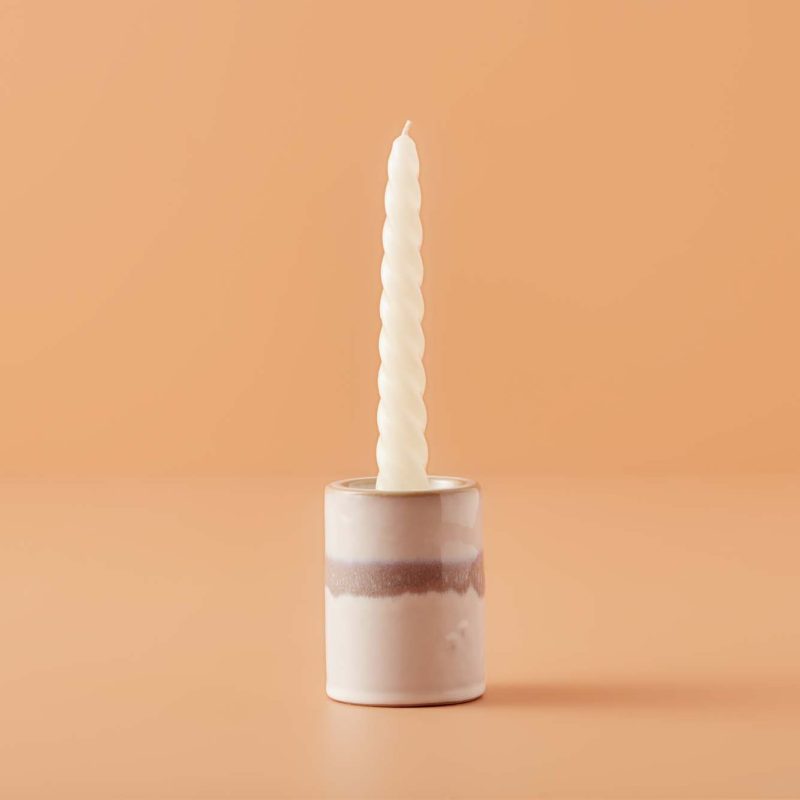 Louise Candle Holder Light Gray - Image 3