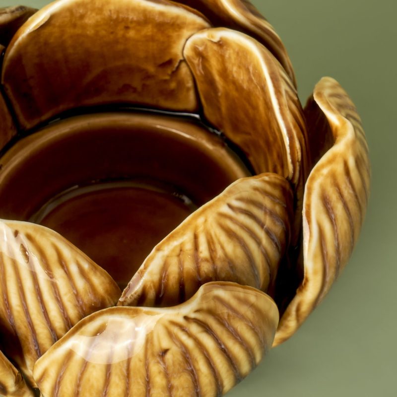 Lotus Candle Holder Orange - Image 3