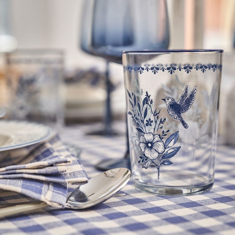 Bleu Blanc Soft Drink Glass Set of 4 - Image 2