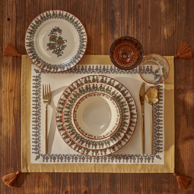 Indian 48 Piece Dinner Set - Image 3