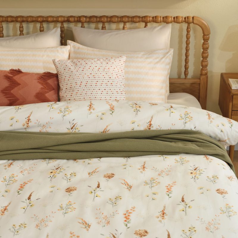 Leora Single Size Duvet Cover Set Salmon (160x220 cm) - Image 3