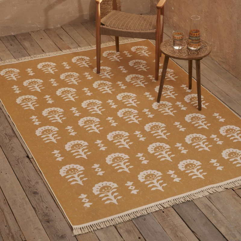 Indian Hug Mustard (160x230cm)