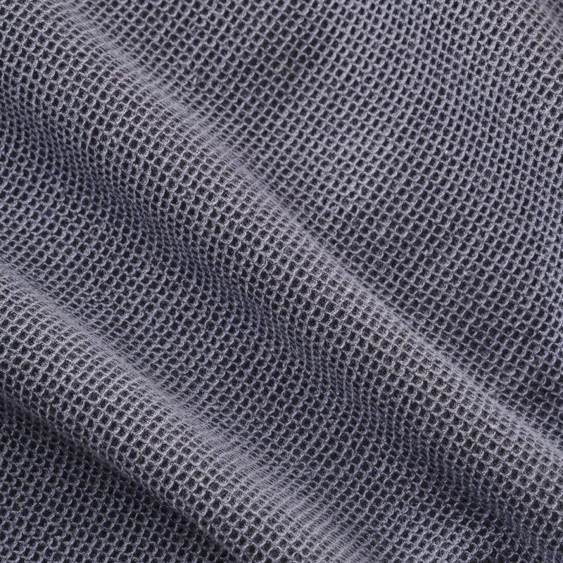 Mini Waffle Single Size Piece Dyed Summer Blanket Blue 150x220 cm - Image 3