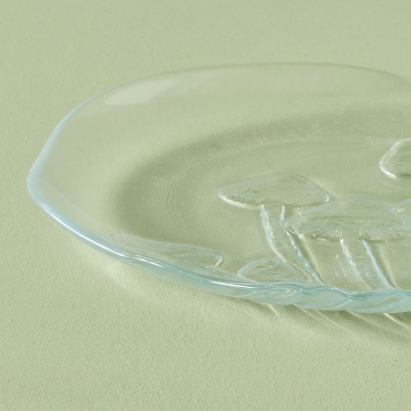 Mushroom Amorf Glass Plate Set of 4 28 cm - Image 3