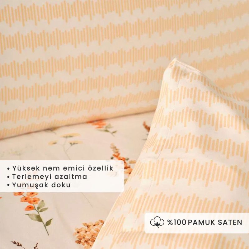 Leora King Size Duvet Cover Set Salmon (240x220 cm) - Image 4