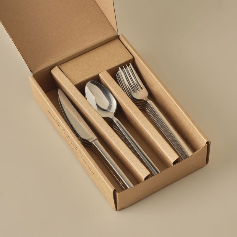 Premium 18 Pieces For 6 People Dessert Cutlery Set Silver - Image 2