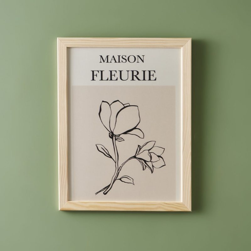 Maison Fleurie Framed Painting 21x30 cm Set of 2 - Image 2