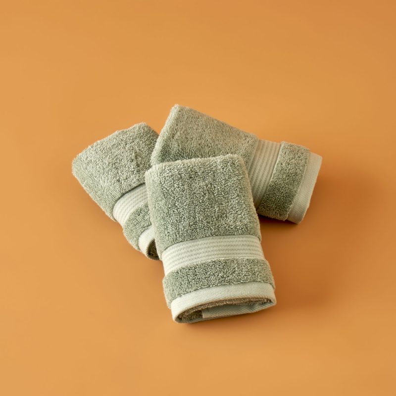 Premium Dorita 6 Piece Towel Set Mint - Image 2