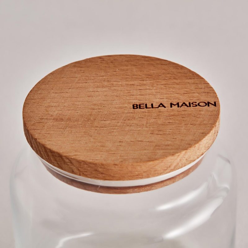 Joye Wooden Lid Jar Set of 3 ( 635 cc ) - Image 2
