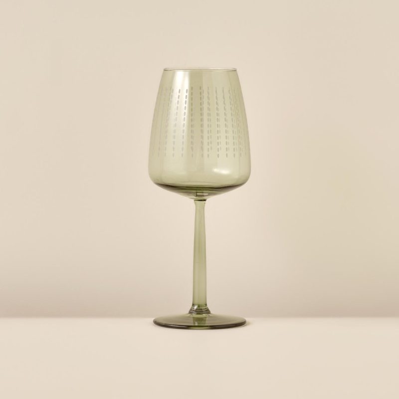Point Glass-Wine Glass Set of 18 Green - Image 3