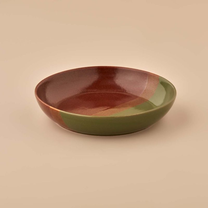 Asgard Stoneware Plate Brown-Green (20 cm) - Image 2