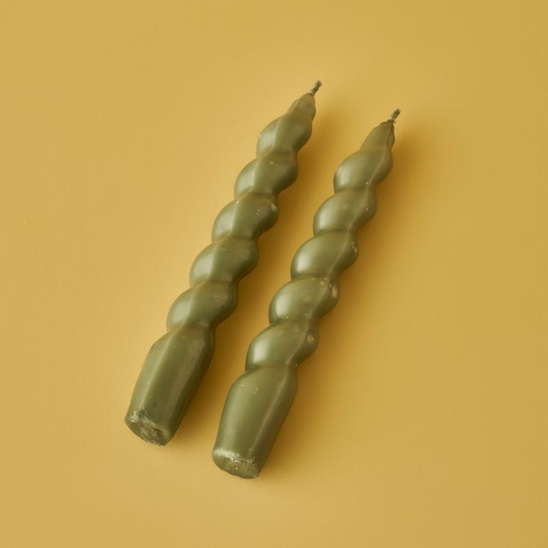 Hill Twisted Candlestick Candle Set of 2