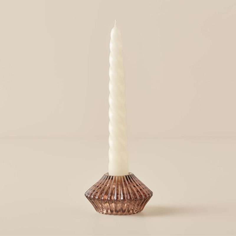Loe Candle Holder Amber - Image 3