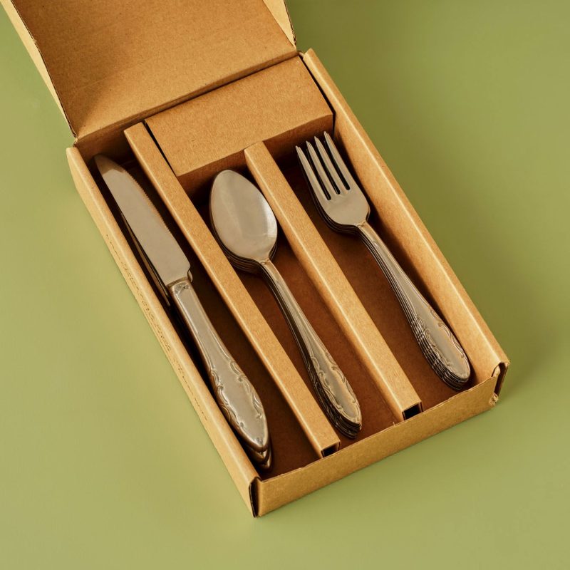 Vintage 18 Pieces For 6 People Dessert Cutlery Set Silver - Image 3