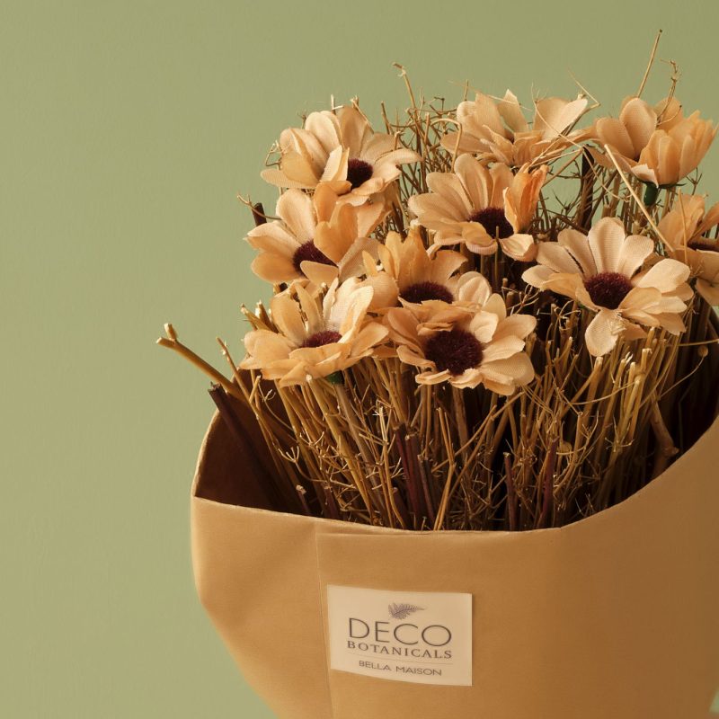 Daisy Branch Flower Bouquet Natural 35 cm - Image 2