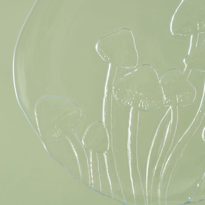 Mushroom Amorf Glass Plate Set of 4 28 cm - Image 2