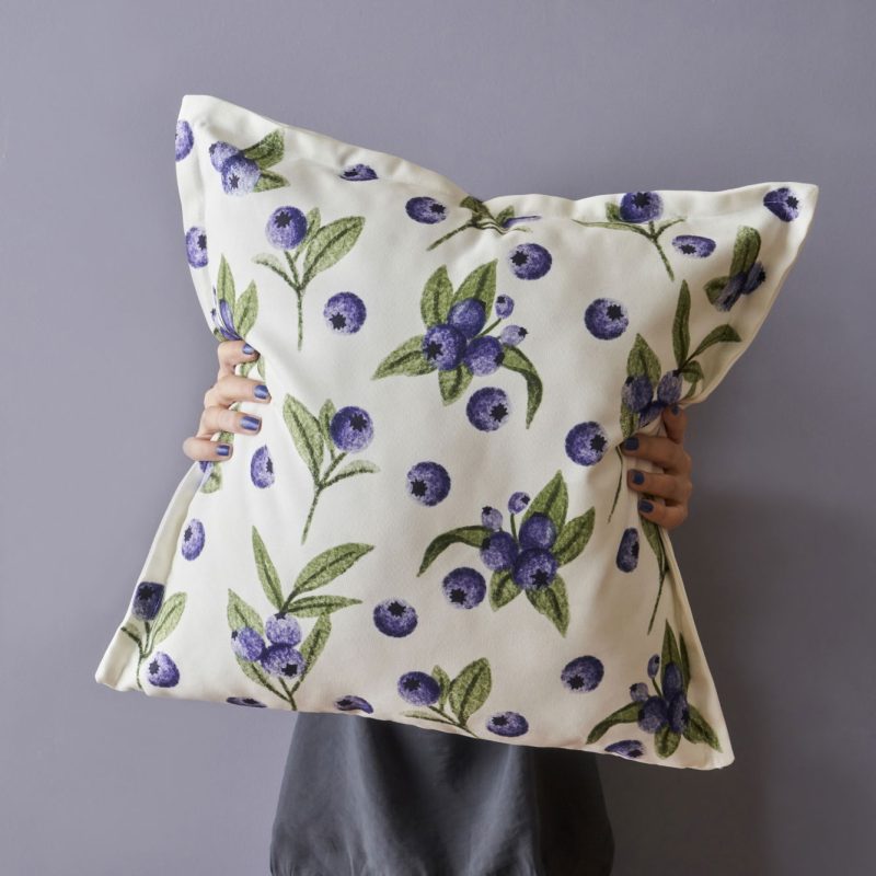 Blueberry Cushion Cover Blue (43x43 cm) - Image 4