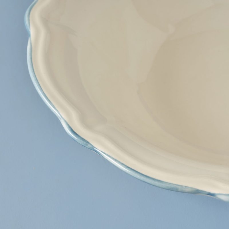Mabel Stoneware Salad Bowl Blue (25 cm) - Image 2