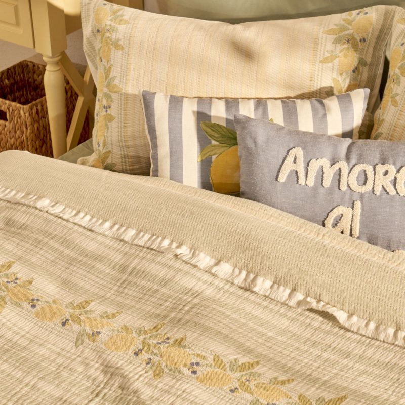 Lemoncello Bedspread Set Cream (240x260) - Image 5
