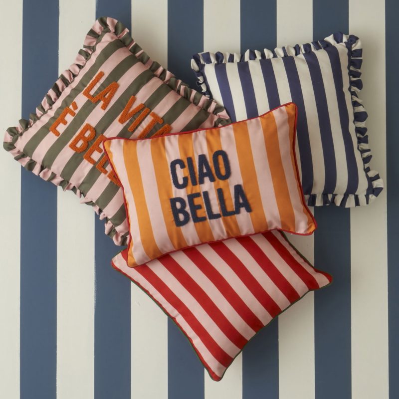 Line Cushion Cover Yeşil (43x43 cm) - Image 4
