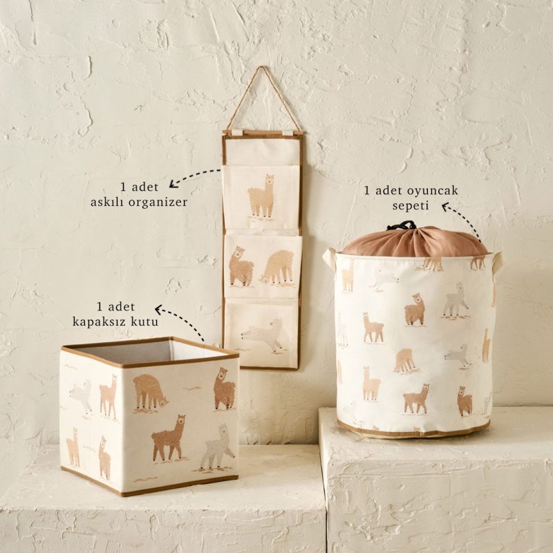 Alpaca 3 Piece Baby Room Accessory Set