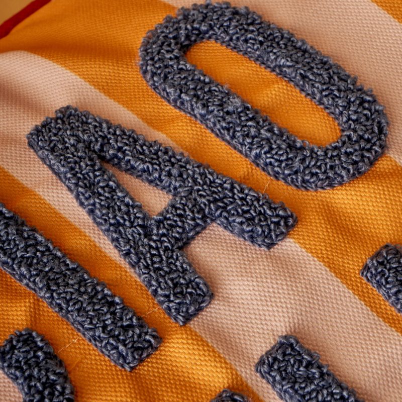 Line Cushion Cover Orange (35x50 cm) - Image 2
