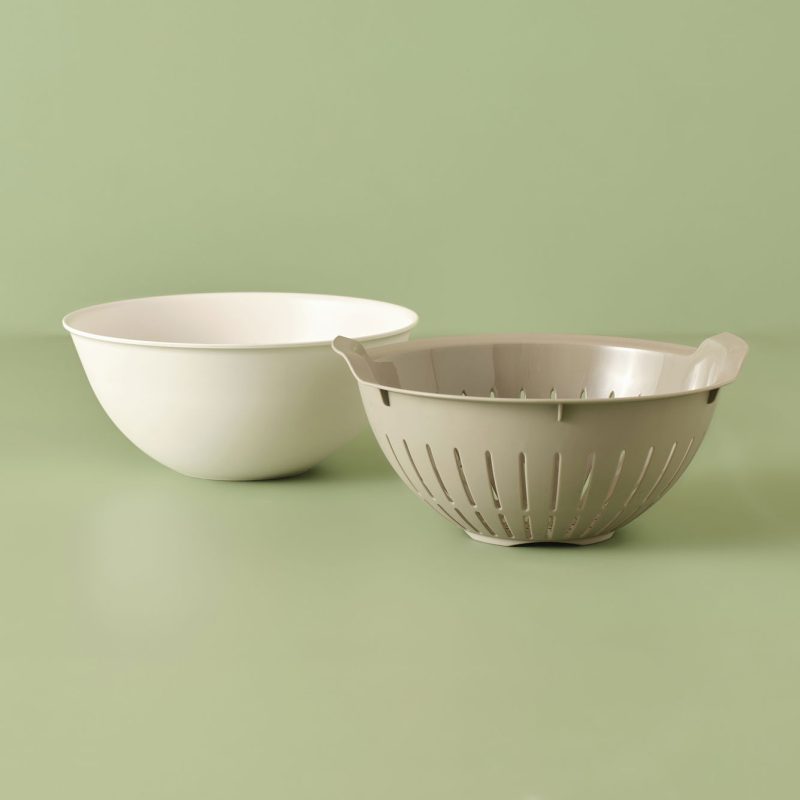 Handle Bowl Strainer Beige (25.5X25.5X10.8 cm) - Image 2