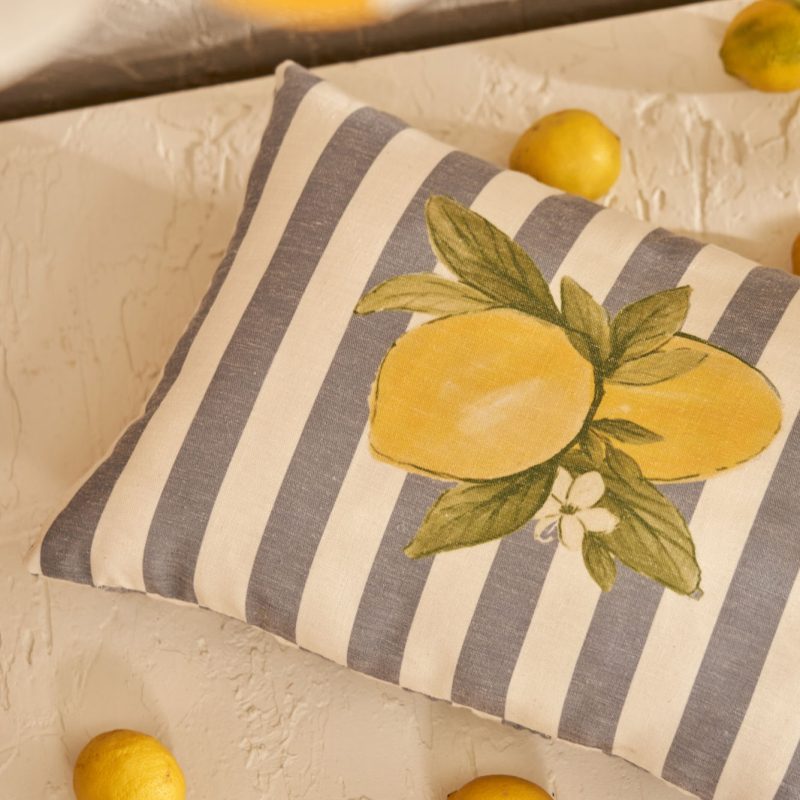 Lemoncello Printed Throw Pillow Cover - Image 5