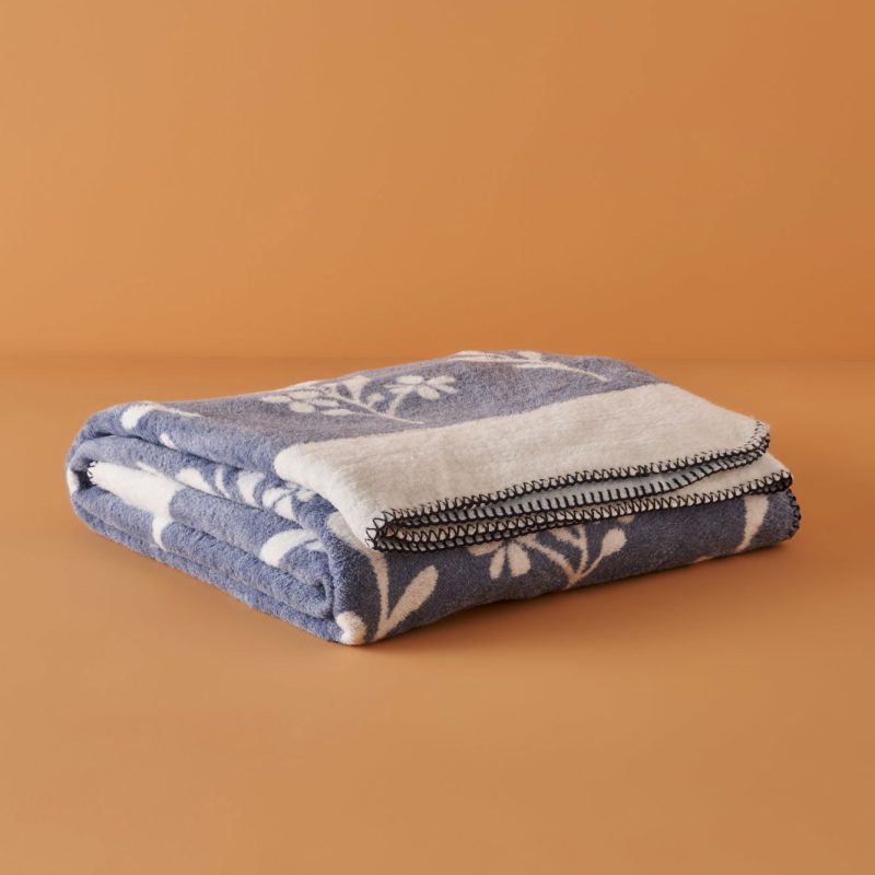 Bleu Blanc Cotton Single Blanket 150x200 cm - Image 5