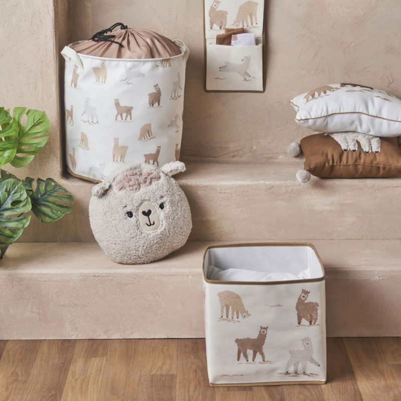 Alpaca Toy Basket with Drawstring Mouth - Image 3