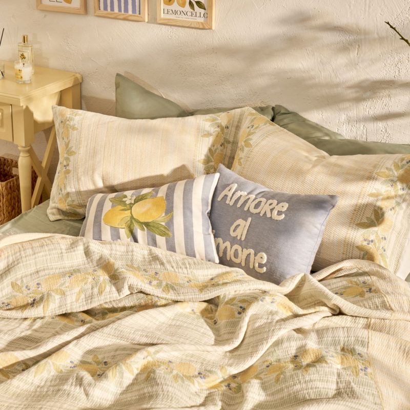 Lemoncello Bedspread Set Cream (240x260) - Image 3