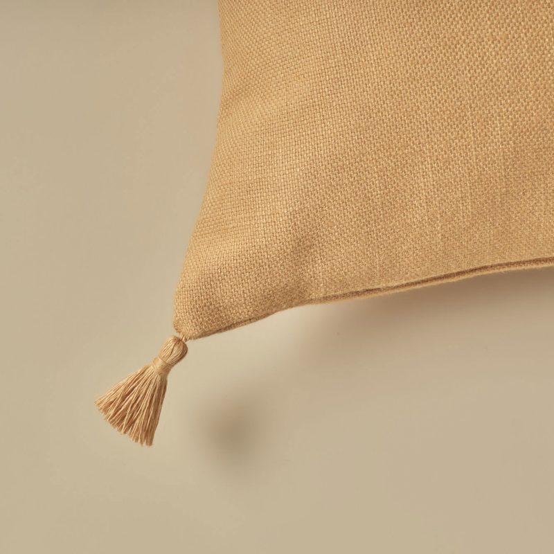 Toffee Tassel Cushion Cover Tile Color (35x50 cm) - Image 2