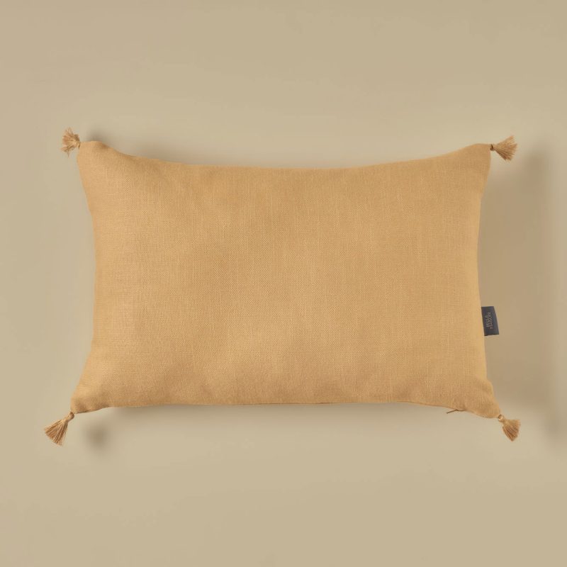 Toffee Tassel Cushion Cover Tile Color (35x50 cm)