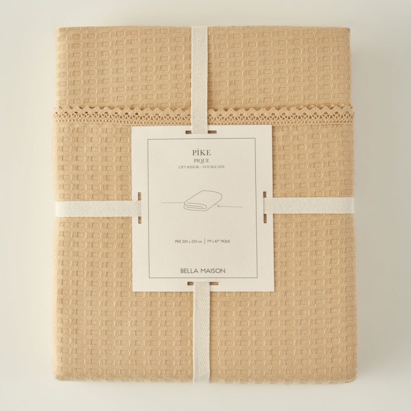 Stormi Double Size Summer Blanket Beige (200x220 cm) - Image 6