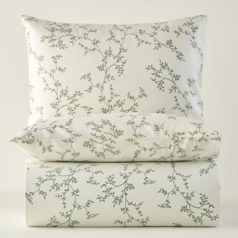 Lauren Single Duvet Cover Set Green (160x220 cm) - Image 6