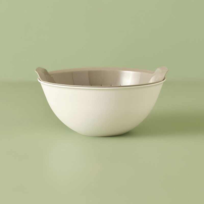 Handle Bowl Strainer Beige (25.5X25.5X10.8 cm) - Image 3