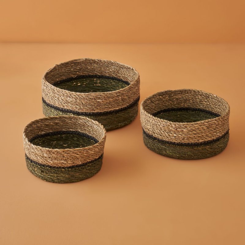 Eva Wicker Basket 3 Pieces