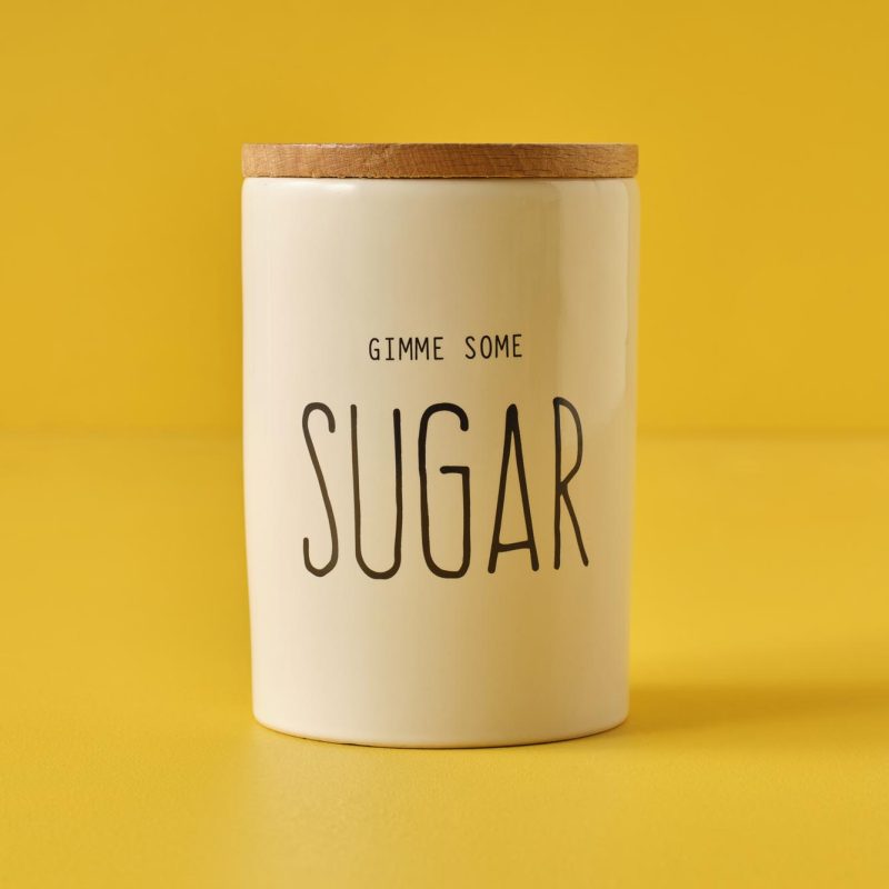 Sugar Storage Box White (14,5x9,5 cm)