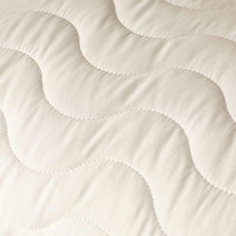 Liquid Proof Microfiber Quilted Fitted Bed Mat White (160x200 cm) - Image 2