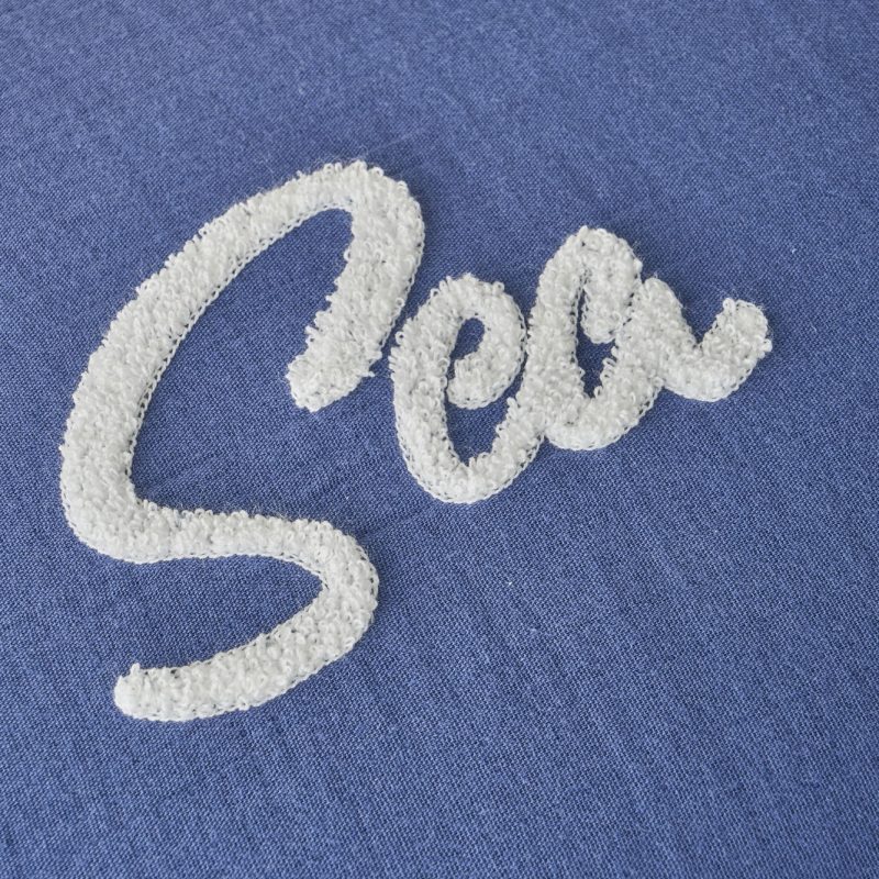Marine Punch Embroidered Double Bedspread Set (240x260) - Image 7