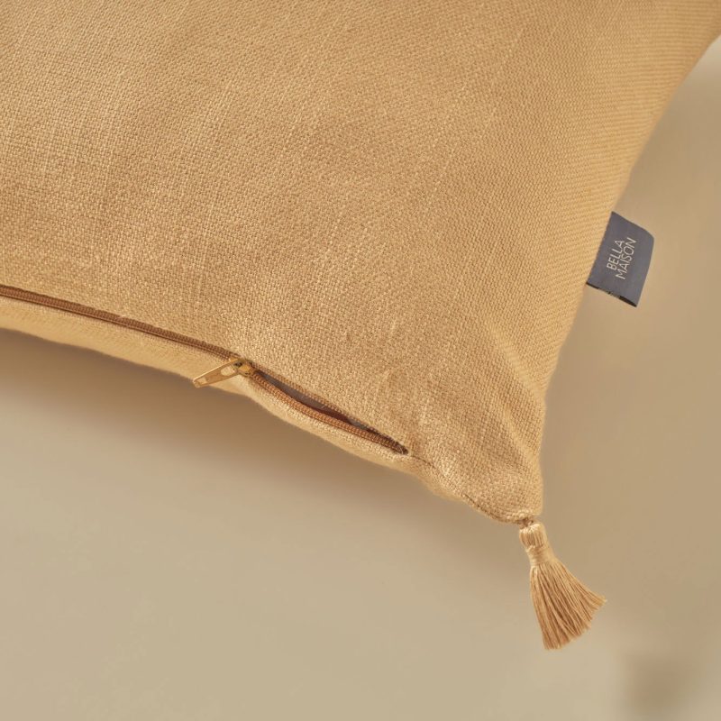 Toffee Tassel Cushion Cover Tile Color (35x50 cm) - Image 3