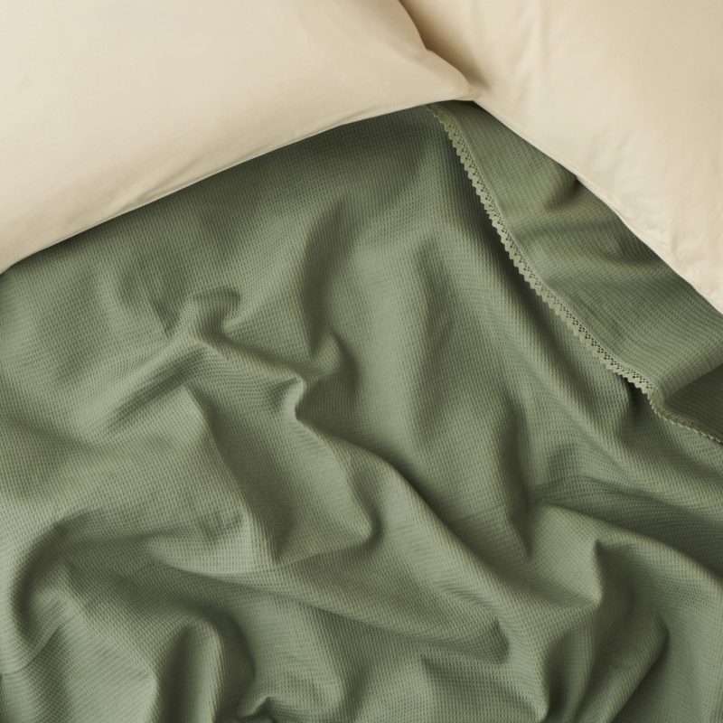 Feel Double Size Summer Blanket Green (200x220 cm) - Image 2