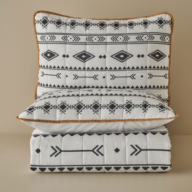 Ivory Quilted Multi-Purpose Double Bedspread Set - Image 5