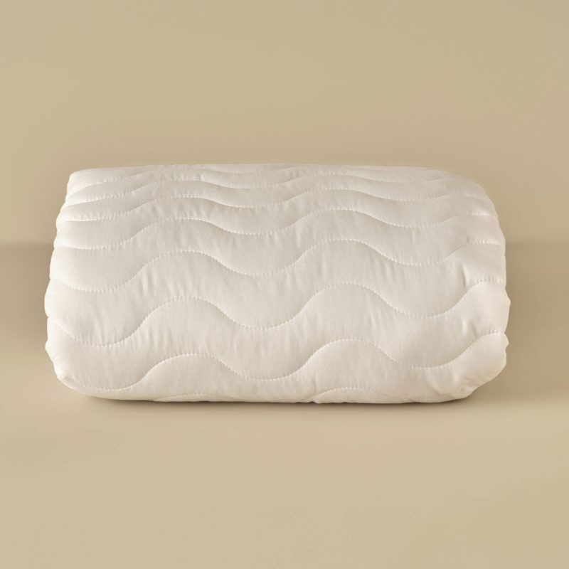 Liquid Proof Microfiber Quilted Fitted Bed Mat White (160x200 cm) - Image 3
