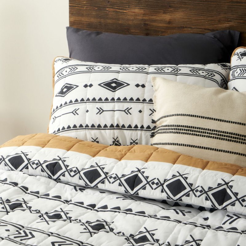 Ivory Quilted Multi-Purpose Double Bedspread Set - Image 3