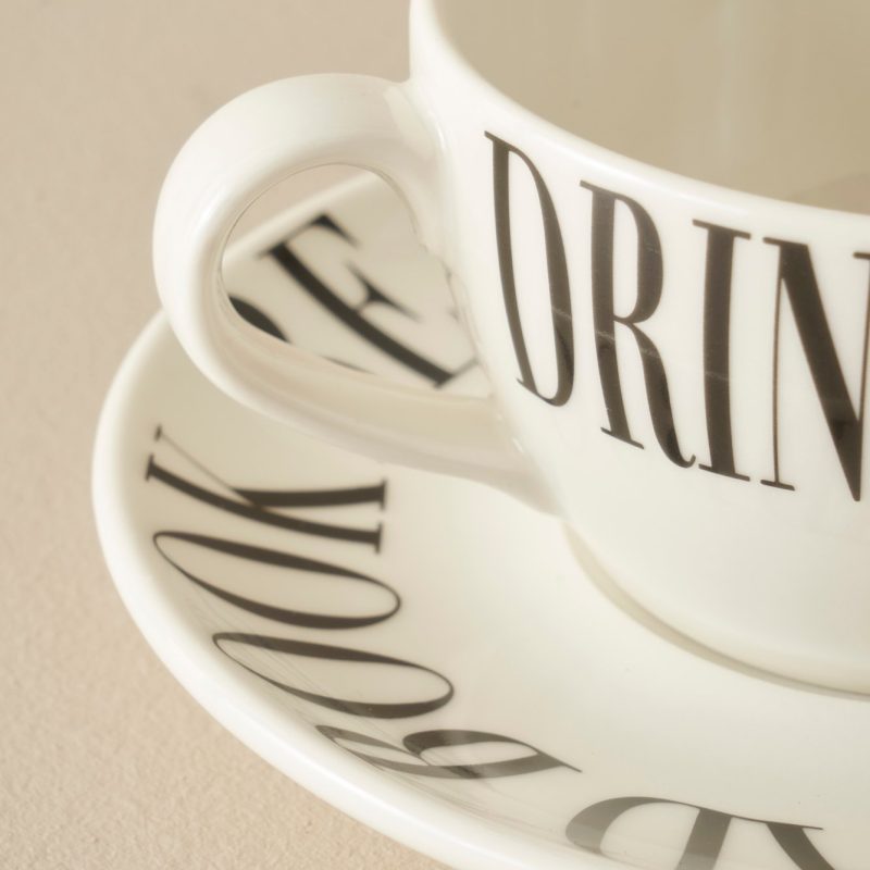 Book Lovers Tea Cup&Saucer set/2pcs 270 cc - Image 2