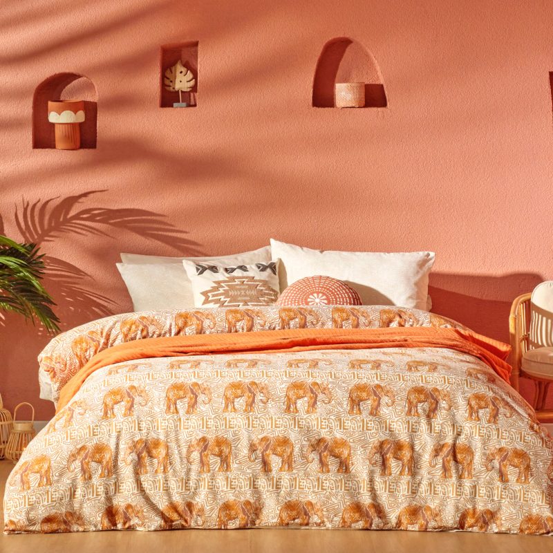 Marlin Super King Size Duvet Cover Set DZA -KWT  Brown (260x240 cm)
