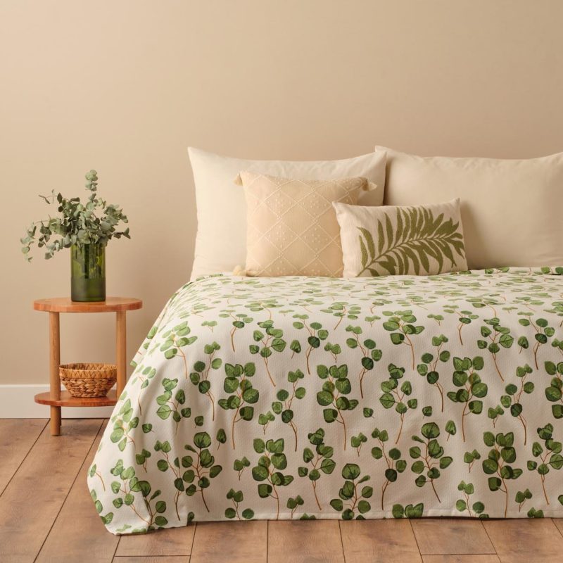 Ocaliptus Double Size Summer Blanket Green (200x220 cm)